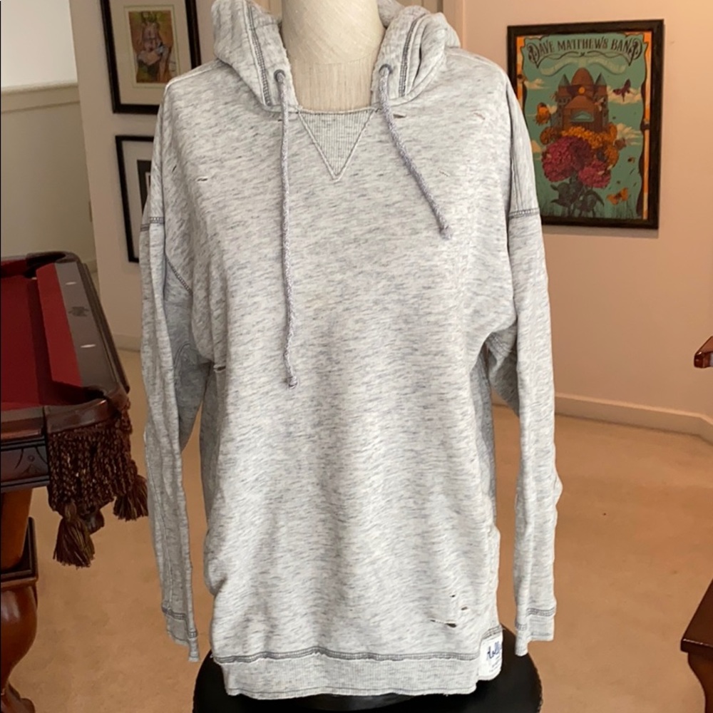 Hollister distressed hoodie - size medium